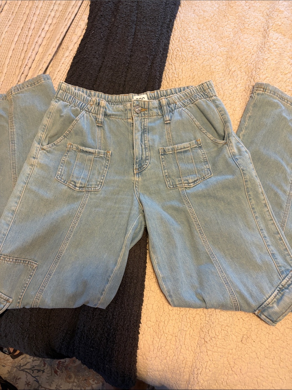 BDG Light Wash Wide Leg Jeans